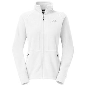 North face white XS fleece zip up